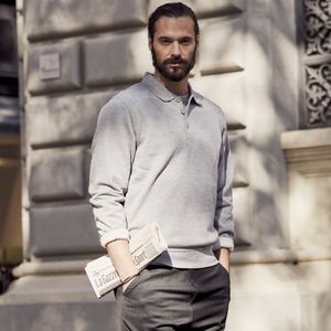 Basic Polo Sweater, miniatyr 1