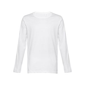 THC BUCHAREST WH. Långärmad T-shirt i bomull för män, miniatyr 3