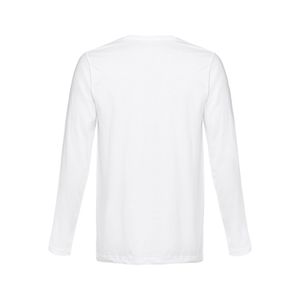 THC BUCHAREST WH. Långärmad T-shirt i bomull för män, miniatyr 4