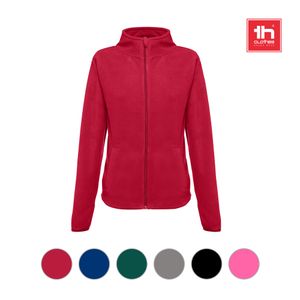 THC HELSINKI WOMEN. Polar fleecejacka i polyester med bälte för kvinnor, miniatyr 3