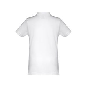 THC ADAM KIDS WH. Kortärmad pikétröja för barn (unisex). vit färg, miniatyr 4