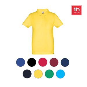 THC ADAM KIDS. Kortärmad bomullspikétröja för barn (unisex), miniatyr 3