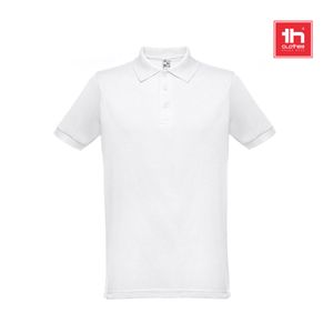 THC BERLIN WH. Kortärmad pikétröja för män. vit färg, miniatyr 1