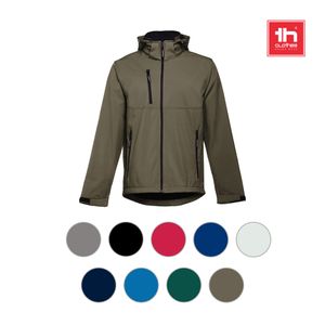 THC ZAGREB. Softshelljacka för herr i polyester och elastan, miniatyr 3