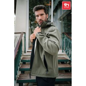 THC ZAGREB. Softshelljacka för herr i polyester och elastan, miniatyr 1