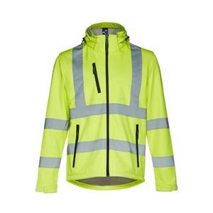 THC ZAGREB WORK. Softshelljacka med hög synlighet (unisex), miniatyr 2