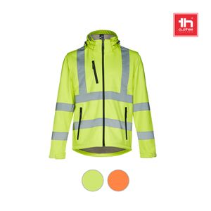THC ZAGREB WORK. Softshelljacka med hög synlighet (unisex), miniatyr 3