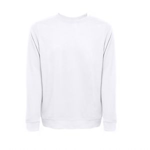THC COLOMBO WH. Sweatshirt (unisex) i italiensk frotté. vit färg