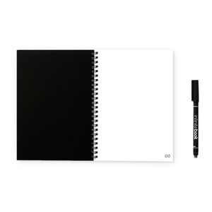 INFINITEBOOK PLAIN A5. Infinitebook med flexibelt omslag och 15 blanka whiteboardsidor, miniatyr 2