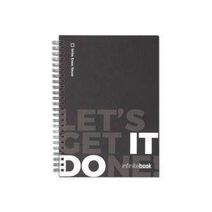 STARTER KIT INFINITEBOOK. Infinitebook"-kit med inbunden pärm, 1 rengöringskit, 1 markörpenna och 1 kulspetspenna, miniatyr 2