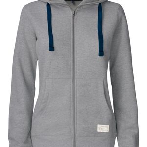 Twisp Hood Full Zip Women Gråmelerad