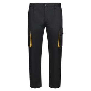 VL HYPNOS. Tvåfärgade byxor i twill med flera fickor (200g/m²), i bomull (35%) och polyester (65%), miniatyr 3