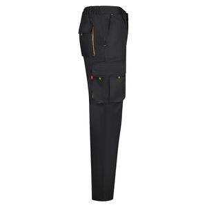 VL HYPNOS. Tvåfärgade byxor i twill med flera fickor (200g/m²), i bomull (35%) och polyester (65%), miniatyr 5