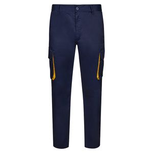 VL HYPNOS. Tvåfärgade byxor i twill med flera fickor (200g/m²), i bomull (35%) och polyester (65%), miniatyr 19