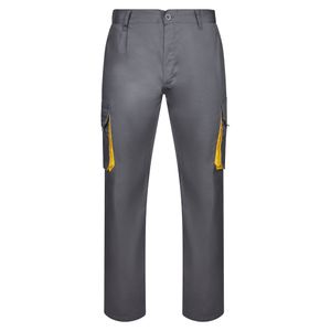 VL HYPNOS. Tvåfärgade byxor i twill med flera fickor (200g/m²), i bomull (35%) och polyester (65%), miniatyr 18
