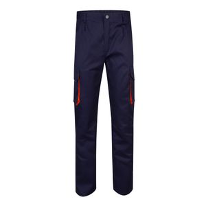 VL HYPNOS. Tvåfärgade byxor i twill med flera fickor (200g/m²), i bomull (35%) och polyester (65%), miniatyr 16
