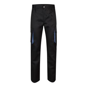 VL HYPNOS. Tvåfärgade byxor i twill med flera fickor (200g/m²), i bomull (35%) och polyester (65%), miniatyr 14