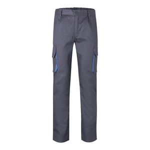 VL HYPNOS. Tvåfärgade byxor i twill med flera fickor (200g/m²), i bomull (35%) och polyester (65%), miniatyr 12