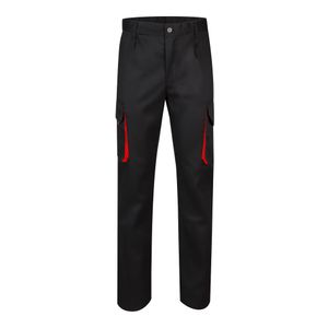 VL HYPNOS. Tvåfärgade byxor i twill med flera fickor (200g/m²), i bomull (35%) och polyester (65%), miniatyr 11