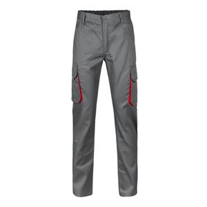 VL HYPNOS. Tvåfärgade byxor i twill med flera fickor (200g/m²), i bomull (35%) och polyester (65%), miniatyr 9