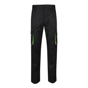 VL HYPNOS. Tvåfärgade byxor i twill med flera fickor (200g/m²), i bomull (35%) och polyester (65%), miniatyr 8