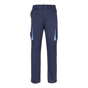 VL HYPNOS. Tvåfärgade byxor i twill med flera fickor (200g/m²), i bomull (35%) och polyester (65%), miniatyr 7
