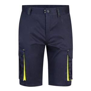 VL HEMERA. Tvåfärgade bermudashorts med flera fickor i stretch (240g/m²), i bomull (46%), EME (38%) och polyester (16%), miniatyr 10