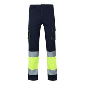 VL ZEUS LARGE. Tvåfärgade stretchbyxor med flera fickor (240g/m²), i bomull (46%), EME (38%) och polyester (16%), miniatyr 3
