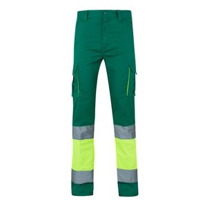VL ZEUS LARGE. Tvåfärgade stretchbyxor med flera fickor (240g/m²), i bomull (46%), EME (38%) och polyester (16%), miniatyr 7