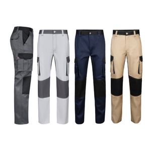 VL NJORD. Tvåfärgade byxor i twill med flera fickor (240 g/m²), i bomull (35 %) och polyester (65 %)