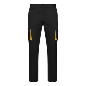 VL FIDES. Tvåfärgade stretchbyxor med flera fickor (240g/m²), i bomull (46%), EME (38%) och polyester (16%), miniatyr 4