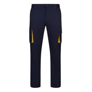 VL FIDES. Tvåfärgade stretchbyxor med flera fickor (240g/m²), i bomull (46%), EME (38%) och polyester (16%), miniatyr 19