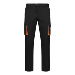 VL FIDES. Tvåfärgade stretchbyxor med flera fickor (240g/m²), i bomull (46%), EME (38%) och polyester (16%), miniatyr 17