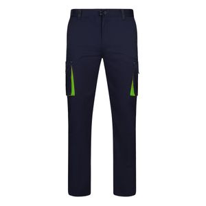 VL FIDES. Tvåfärgade stretchbyxor med flera fickor (240g/m²), i bomull (46%), EME (38%) och polyester (16%), miniatyr 10