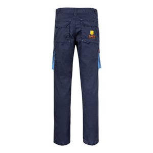 VL FIDES. Tvåfärgade stretchbyxor med flera fickor (240g/m²), i bomull (46%), EME (38%) och polyester (16%), miniatyr 3