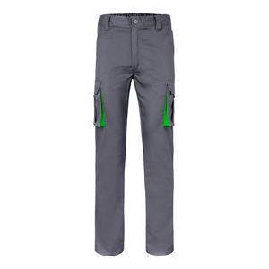 VL FIDES. Tvåfärgade stretchbyxor med flera fickor (240g/m²), i bomull (46%), EME (38%) och polyester (16%), miniatyr 6