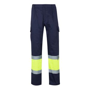 VL ATHENA. Tvåfärgade byxor i kypert (210g/m²), fodrade, flerfickor, i bomull (20%) och polyester (80%), miniatyr 13