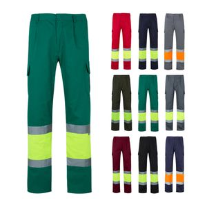 VL POSEIDON. Tvåfärgade byxor i twill med flera fickor (210g/m²), i bomull (20%) och polyester (80%), miniatyr 1