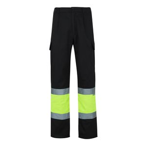 VL POSEIDON LARGE. Tvåfärgade byxor i twill med flera fickor (210g/m²), i bomull (20%) och polyester (80%), miniatyr 3