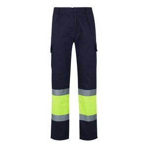 VL POSEIDON LARGE. Tvåfärgade byxor i twill med flera fickor (210g/m²), i bomull (20%) och polyester (80%), miniatyr 13