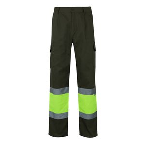 VL POSEIDON LARGE. Tvåfärgade byxor i twill med flera fickor (210g/m²), i bomull (20%) och polyester (80%), miniatyr 7