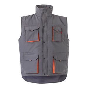 VL NERGAL. Vadderad väst, tvåfärgad, multificka (120g/m²), i polyester (100%), miniatyr 15