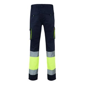 VL ZEUS. Tvåfärgade stretchbyxor med flera fickor (240g/m²), i bomull (46%), EME (38%) och polyester (16%), miniatyr 2