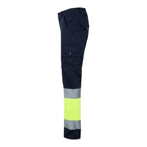VL ZEUS. Tvåfärgade stretchbyxor med flera fickor (240g/m²), i bomull (46%), EME (38%) och polyester (16%), miniatyr 5