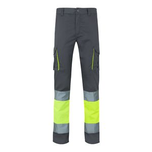 VL ZEUS. Tvåfärgade stretchbyxor med flera fickor (240g/m²), i bomull (46%), EME (38%) och polyester (16%), miniatyr 8