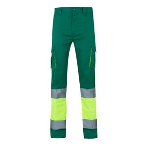 VL ZEUS. Tvåfärgade stretchbyxor med flera fickor (240g/m²), i bomull (46%), EME (38%) och polyester (16%), miniatyr 7