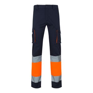 VL ZEUS. Tvåfärgade stretchbyxor med flera fickor (240g/m²), i bomull (46%), EME (38%) och polyester (16%), miniatyr 6