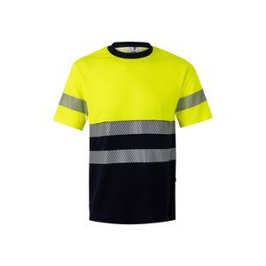 VL BASTET. Tvåfärgad piké-T-shirt (150g/m²), i bomull (55%) och polyester (45%), miniatyr 3
