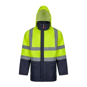 VL JUNO. Tvåfärgad 4-i-1 parkas (180g/m²), i polyester (100%) med PU-beläggning, miniatyr 2