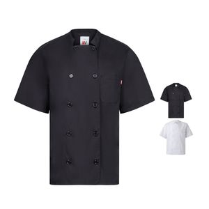 VL DURGA. Kortärmad poplin (110g/m²) köksjacka i bomull (35%) och polyester (65%)